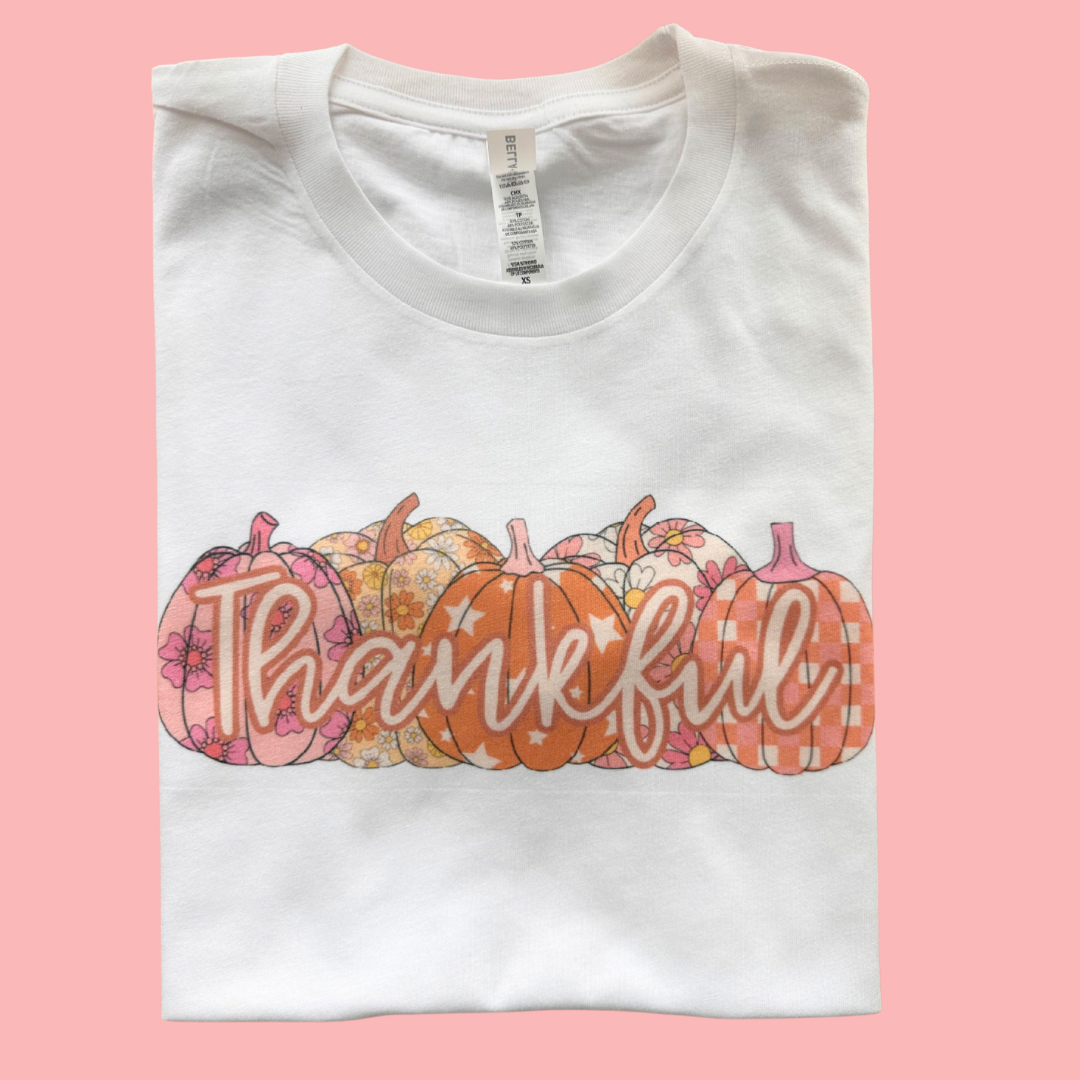 Thankful pumpkins tee