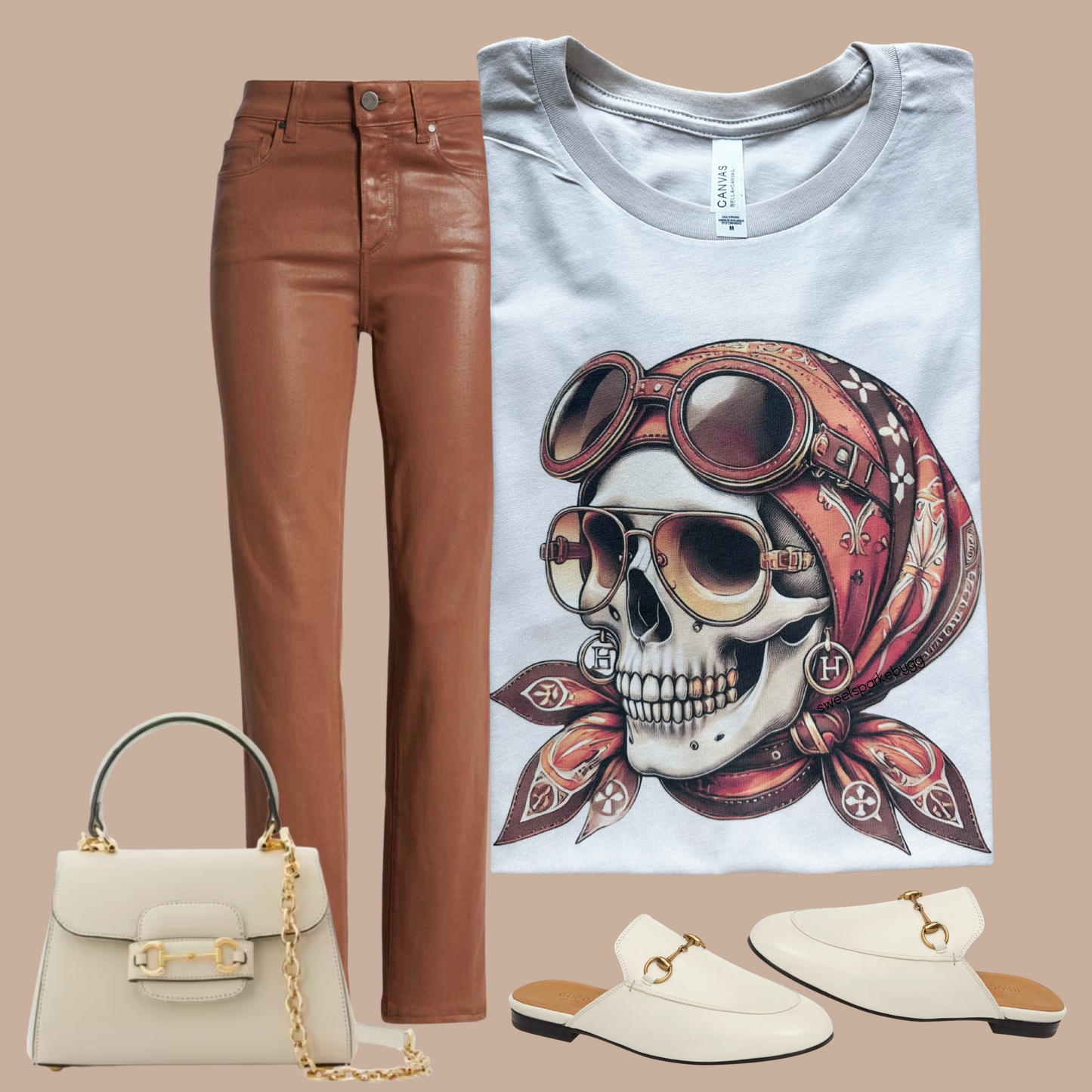 Aviator chic (sand tee)