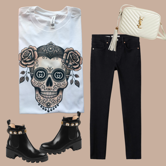 Floral Muse skull