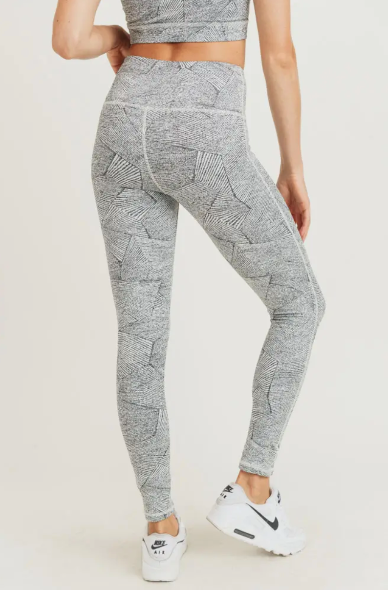 Zen Garden Jacquard Highwaist Leggings