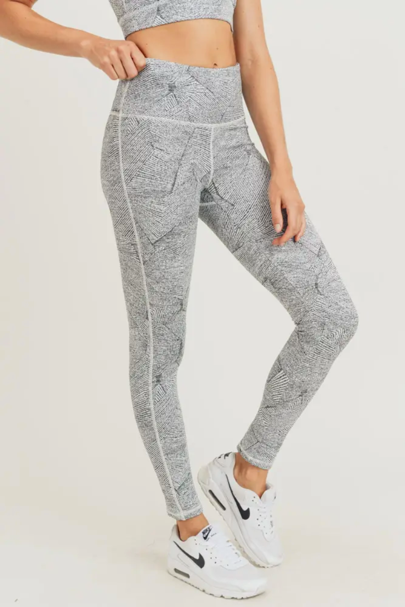 Zen Garden Jacquard Highwaist Leggings