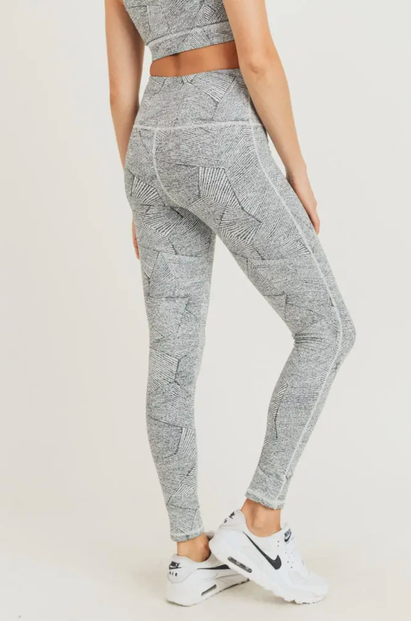 Zen Garden Jacquard Highwaist Leggings