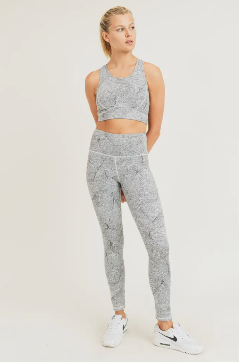 Zen Garden Jacquard Highwaist Leggings