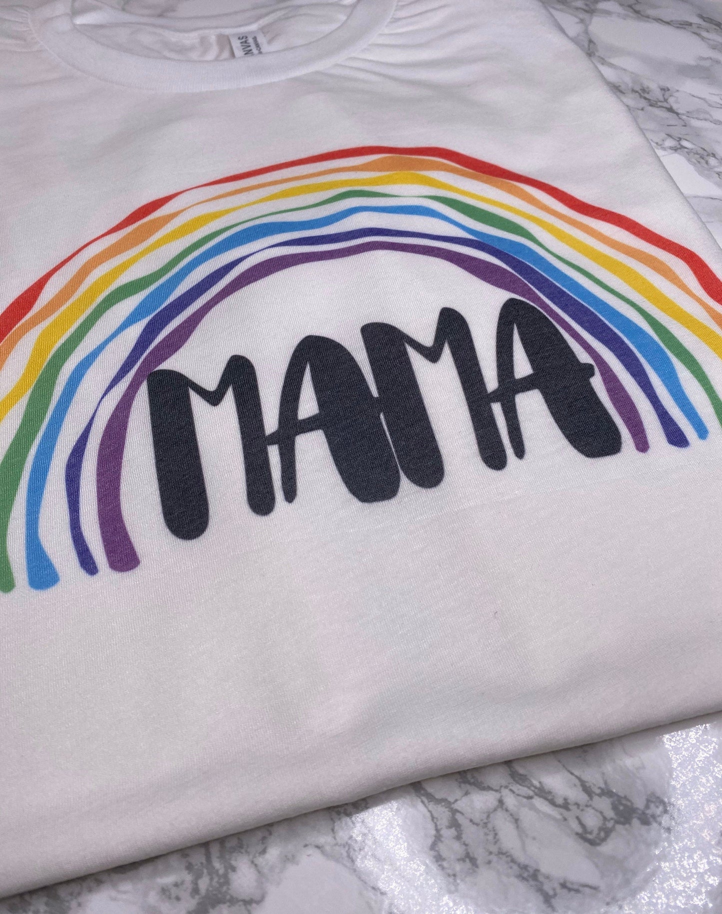 Rainbow mama tee