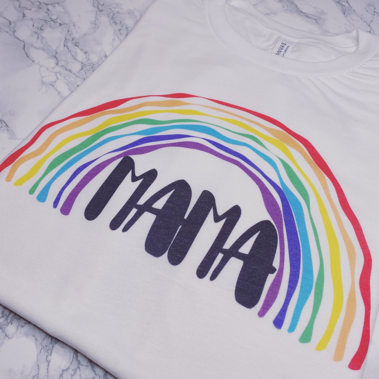 Rainbow mama tee