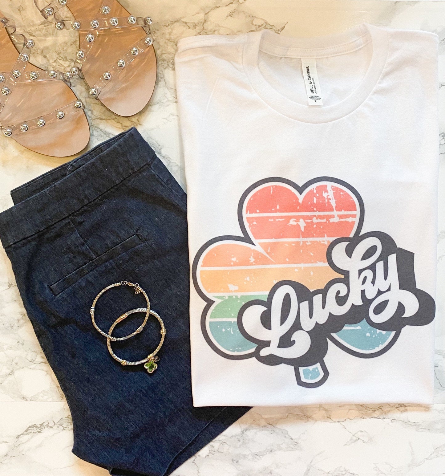 Retro lucky shamrock