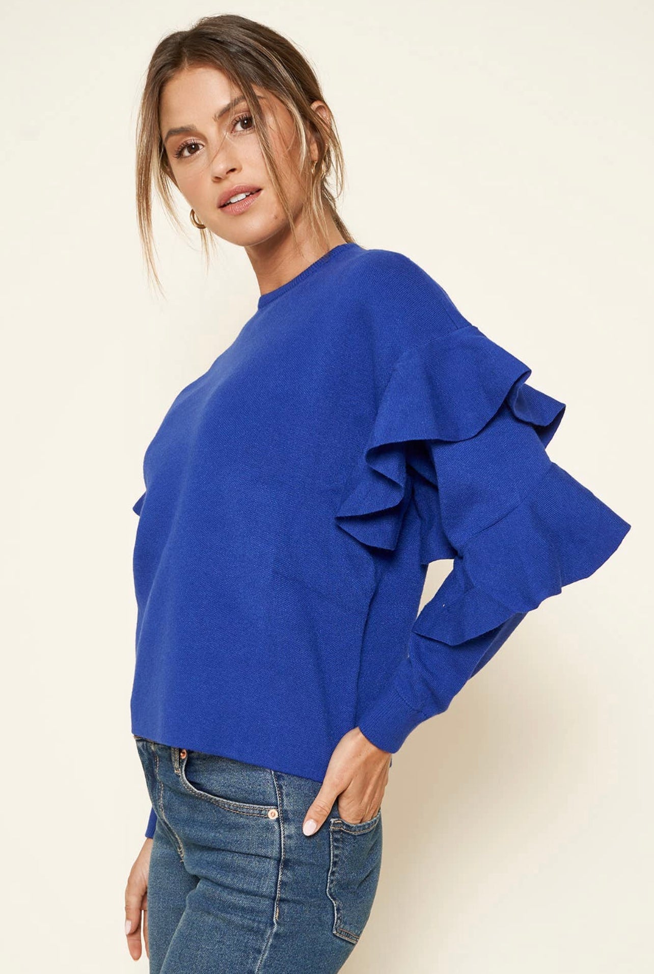 Hannah Ruffle Sleeve