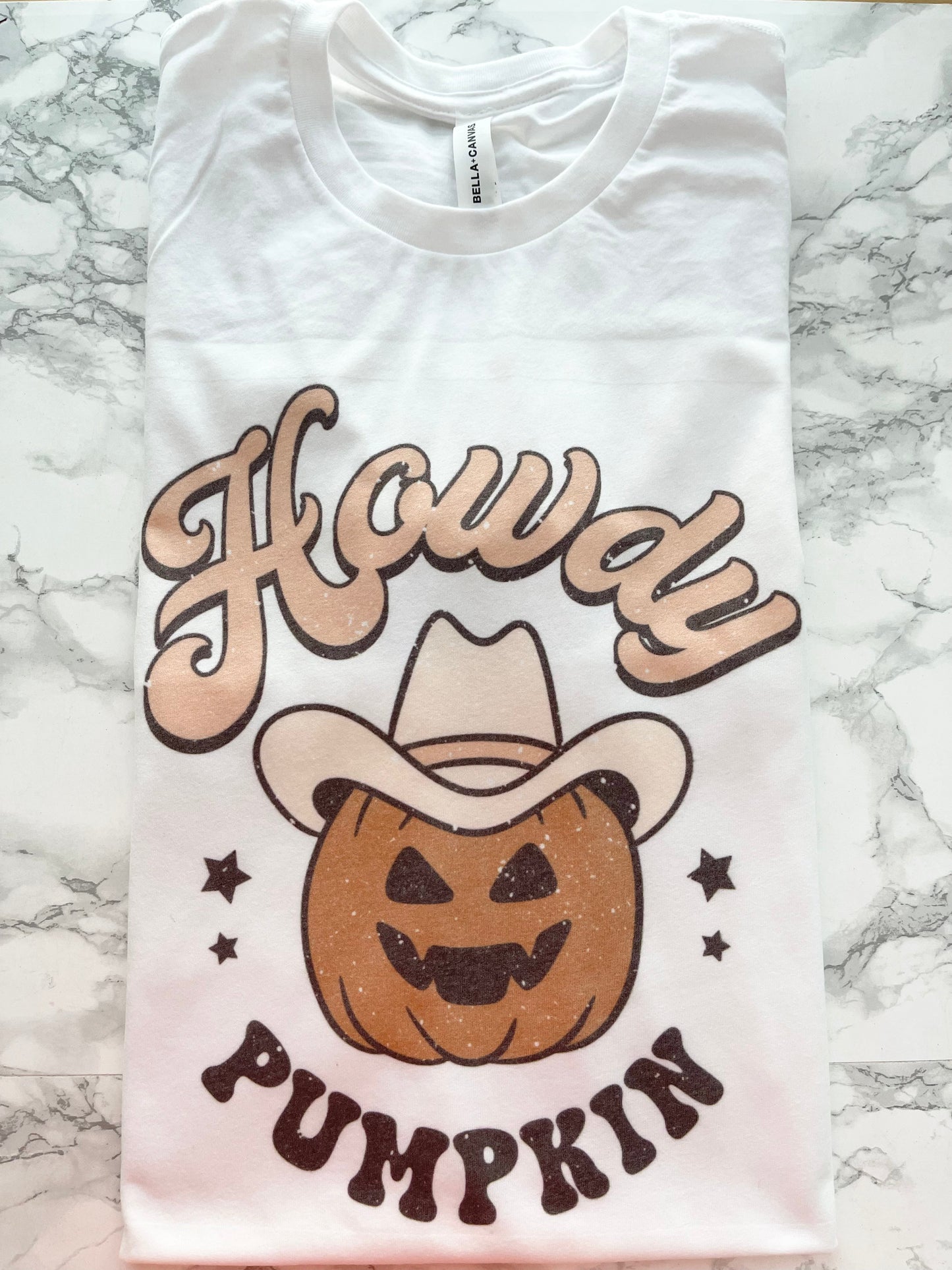 Howdy pumpkin//tan color