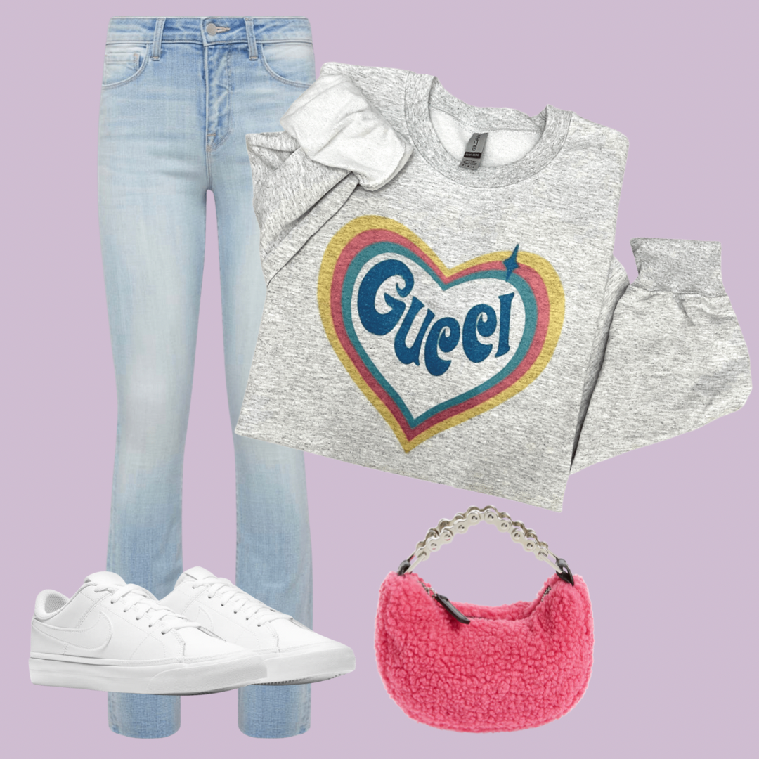 GG retro heart sweatshirt