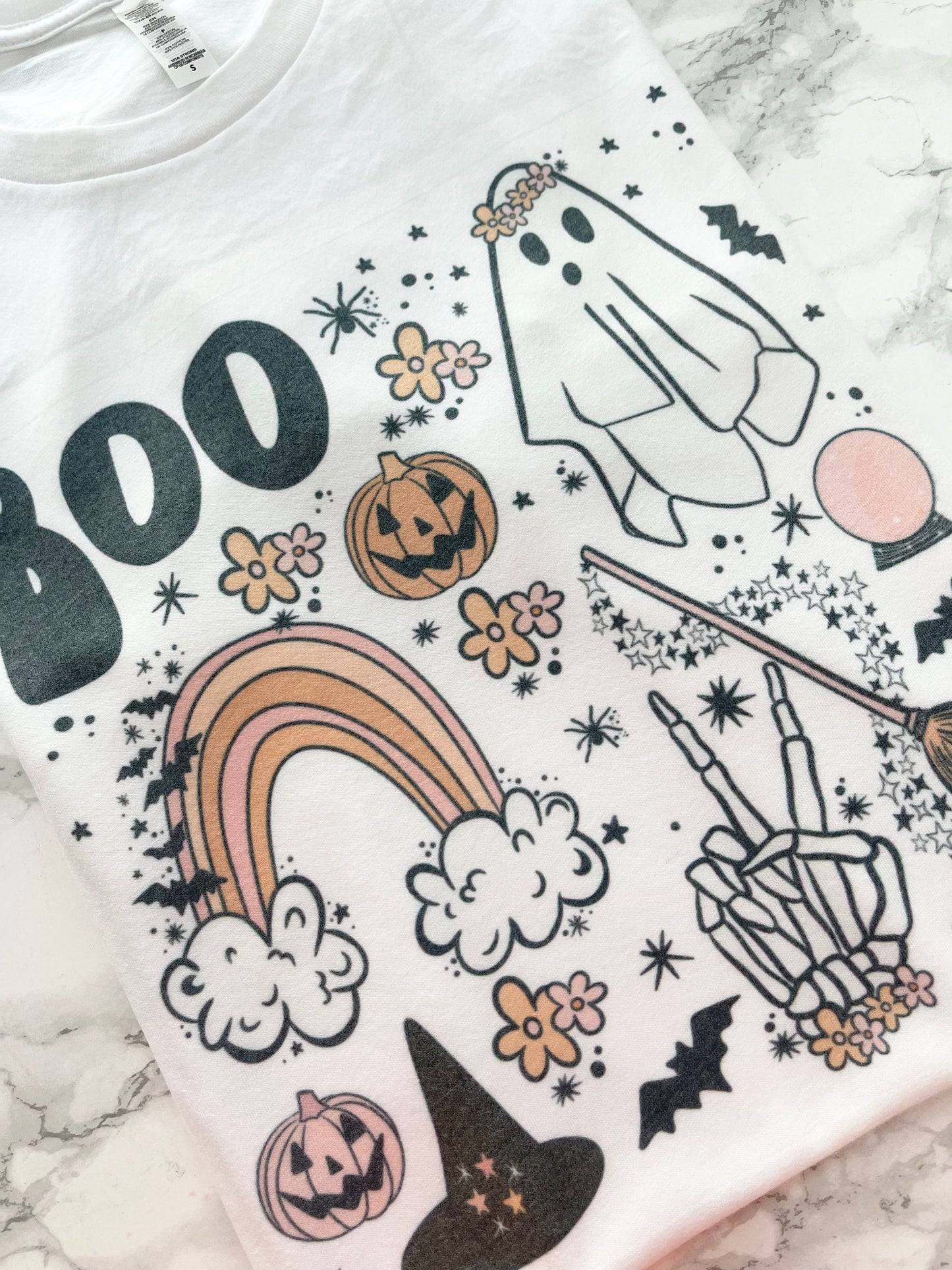 Boo Halloween doodles